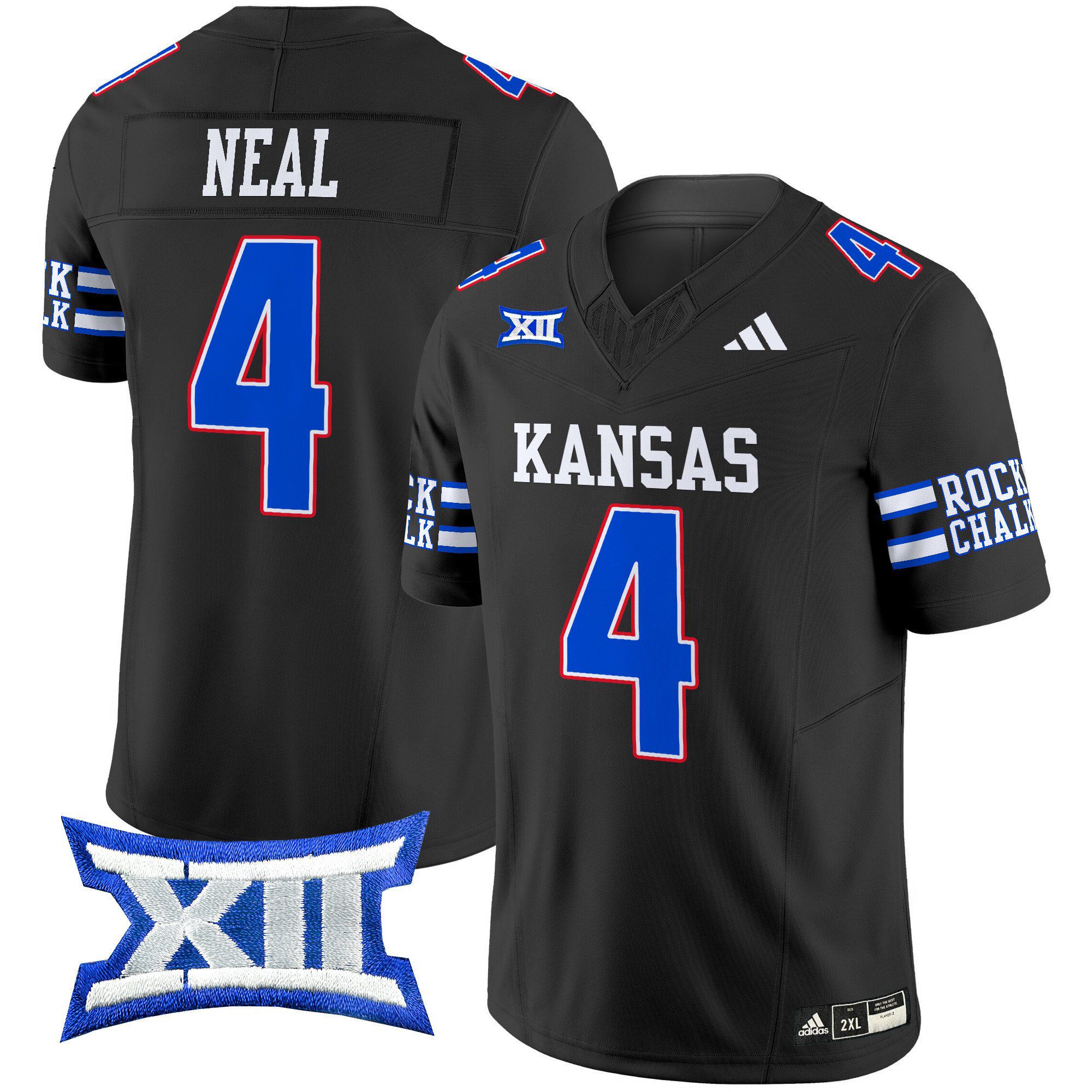 Men Kansas Jayhawks #4 Neal Black 2024 Vapor Limited NCAA Jersey